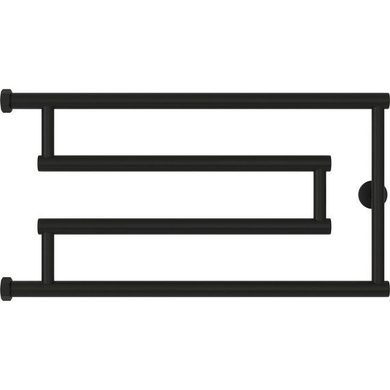 Полотенцесушитель водяной Сунержа High-Tech model "G" П4 320x650 мм 31-4051-3265, чёрный матовый - фото 2