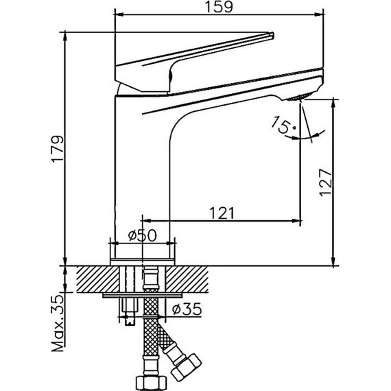 Смеситель для раковины Haiba HB10533-3, графит - фото 2