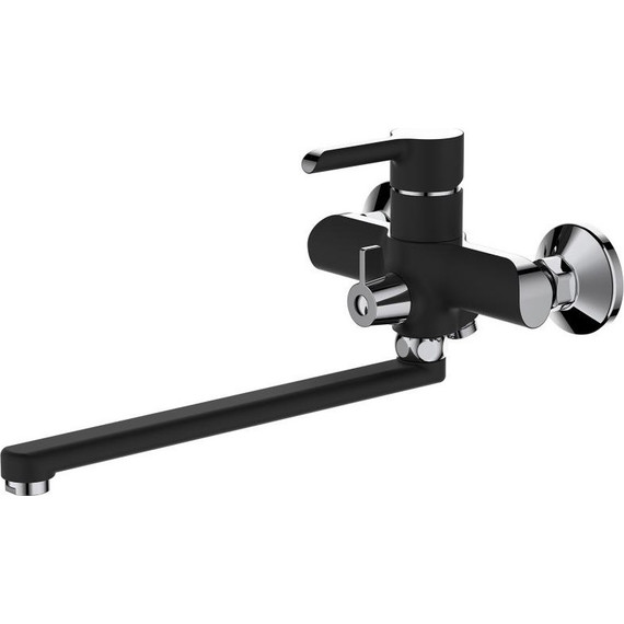 Смеситель для ванны Haiba HB22805-7, черный/хром - фото 