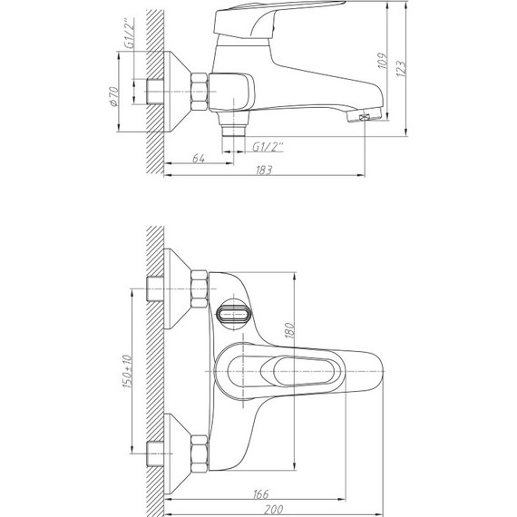 Смеситель для ванны Haiba HB3204 - фото 2