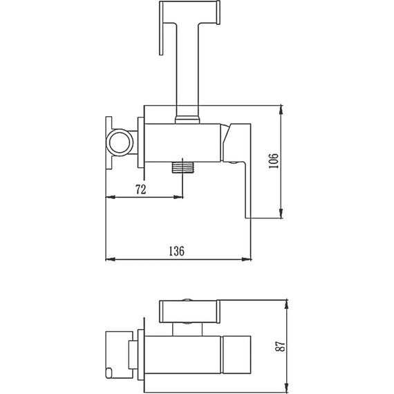 Набор для гигиенического душа Haiba HB5511 - фото 2