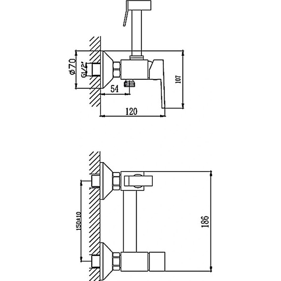 Набор для гигиенического душа Haiba HB5513 - фото 2