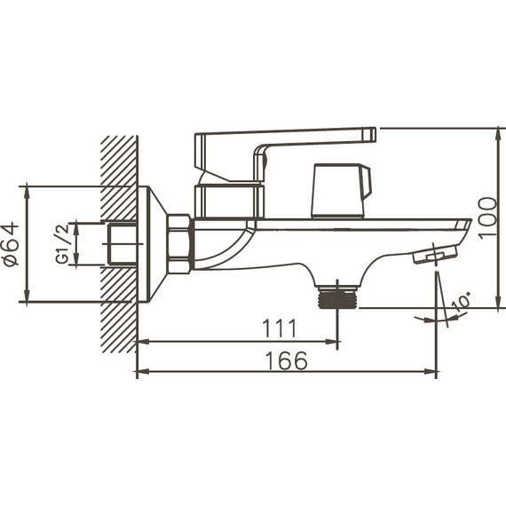 Смеситель для ванны Haiba HB60176 - фото 2