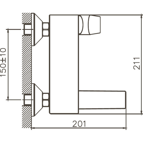 Смеситель для ванны Haiba HB60533-3, графит - фото 3