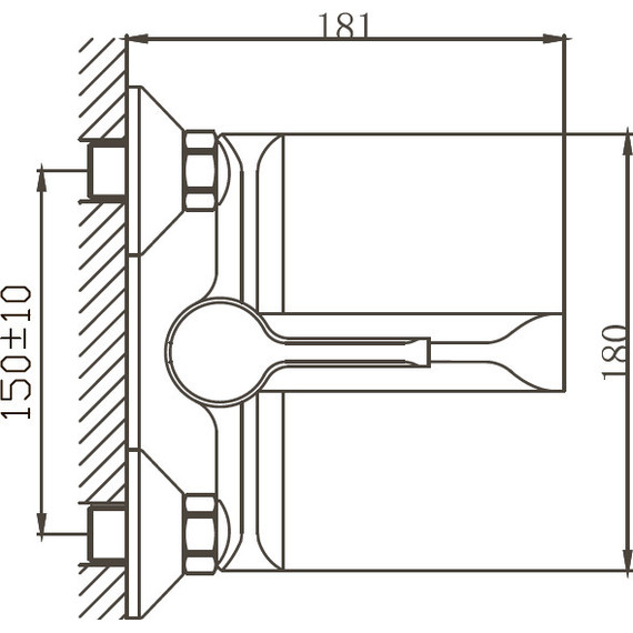 Смеситель для ванны Haiba HB60805-8, белый/хром - фото 3