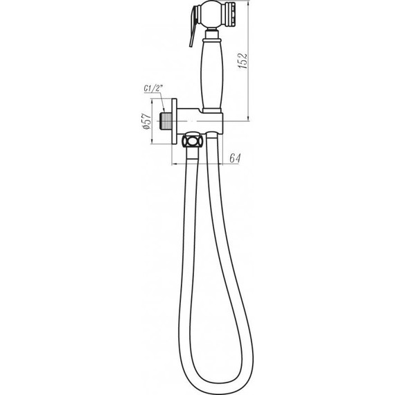 Гигиенический душ Cezares Lira CZR-C-IFSC1-01 - фото 2