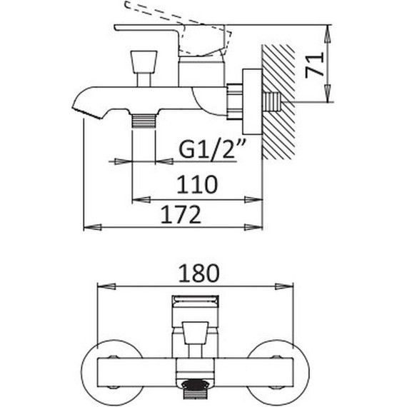 Смеситель для ванны Cezares NAUTIC-VM-01, Цвет производителя: хром - фото, картинка 2 Смеситель для ванны Cezares NAUTIC-VM-01, Цвет производителя: хром - фото 2