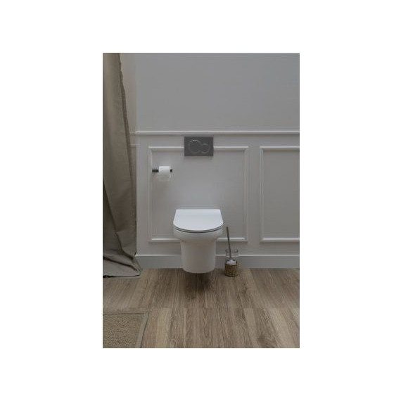 Унитаз подвесной Aquanet Rimless Nova-W BL-101N-WHT 211914 с тонкой крышкой микролифт - фото 10