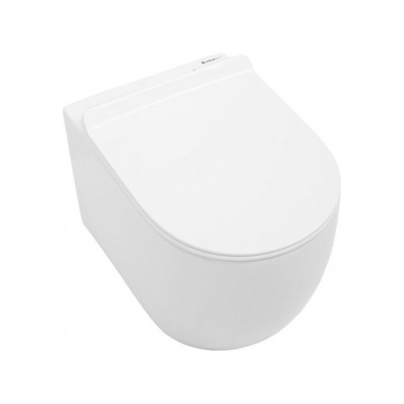 Унитаз подвесной Aquanet Rimless Cetus-W BL-102N-WHT 211908 с тонкой крышкой микролифт, Цвет производителя: белый - фото 5