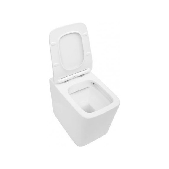 Унитаз приставной безободковый Aquanet Rimless Tavr-F BL-103N-FST 203348 с тонкой крышкой микролифт - фото 5