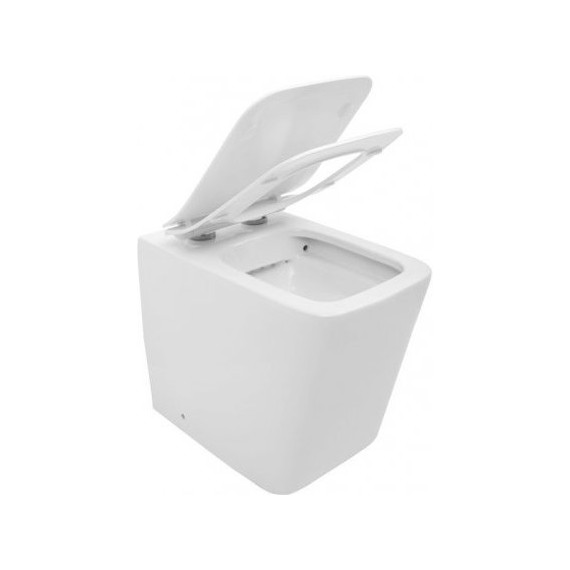 Унитаз приставной безободковый Aquanet Rimless Tavr-F BL-103N-FST 203348 с тонкой крышкой микролифт - фото 6