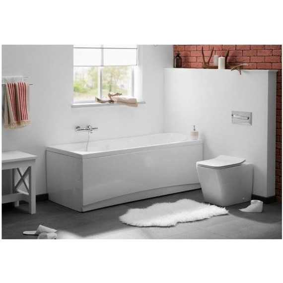 Унитаз приставной безободковый Aquanet Rimless Tavr-F BL-103N-FST 203348 с тонкой крышкой микролифт - фото 8