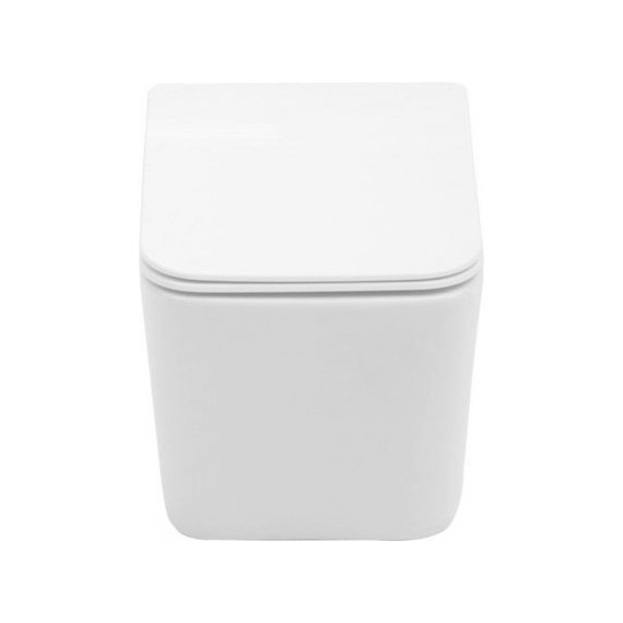 Унитаз подвесной Aquanet Rimless Tavr-W BL-103N-WHT 211920 с тонкой крышкой микролифт, Цвет производителя: белый - фото 2