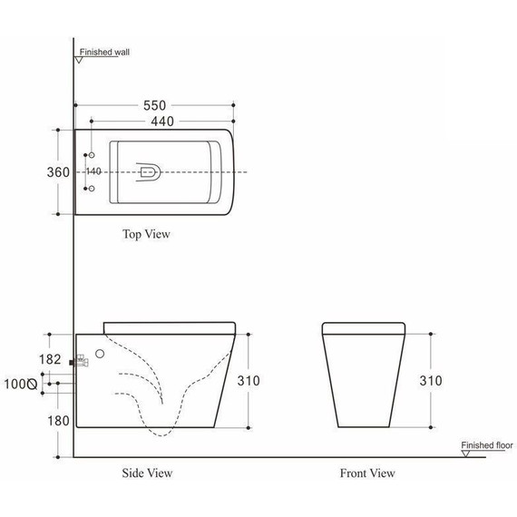 Унитаз подвесной Aquanet Rimless Tavr-W BL-103N-WHT 211920 с тонкой крышкой микролифт, Цвет производителя: белый - фото 9
