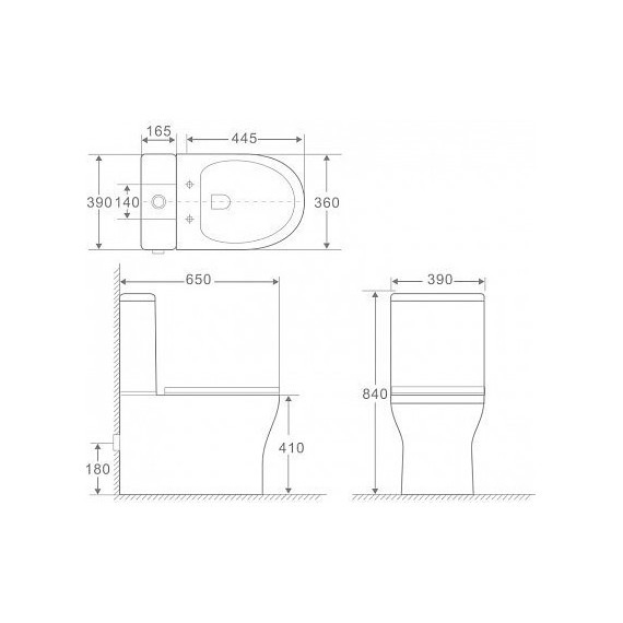 Унитаз-компакт безободковый Aquanet Rimless Cube-C CL-12248B 210759 с тонкой крышкой микролифт - фото 9