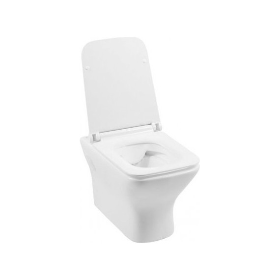 Унитаз подвесной Aquanet Rimless Cube-W CL-12248D 210761 с тонкой крышкой микролифт - фото 2