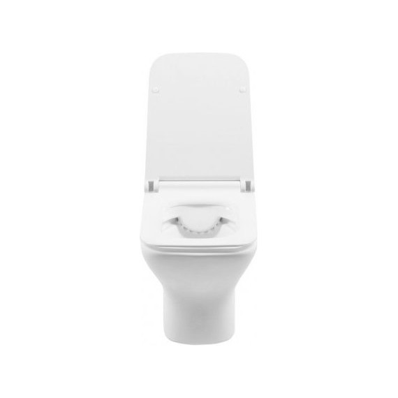 Унитаз подвесной Aquanet Rimless Cube-W CL-12248D 210761 с тонкой крышкой микролифт - фото 4