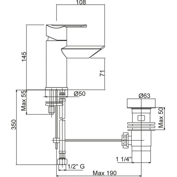 Смеситель для биде Cezares GARDA-BSM1-01-Cr - фото 2