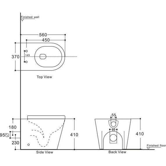 Унитаз приставной безободковый Aquanet Rimless Atago 2.0 F LX-1906 243548 с тонкой крышкой микролифт - фото 2