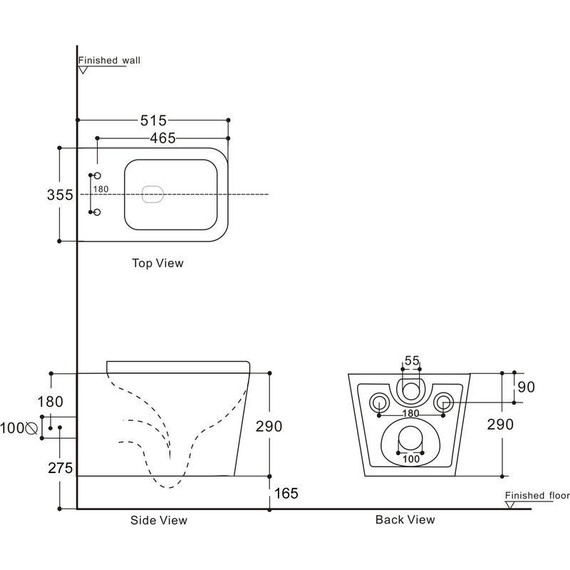 Унитаз подвесной Aquanet Rimless Tavr 2.0 W LX-1907 243545 с тонкой крышкой микролифт - фото 2