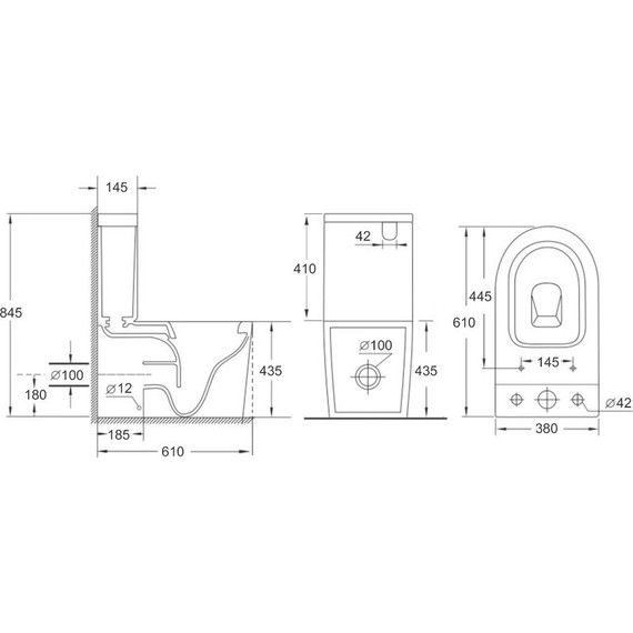 Унитаз-компакт безободковый Aquanet Rimless Atago 2.0 C1 LX-2904 243546 с тонкой крышкой микролифт - фото 2