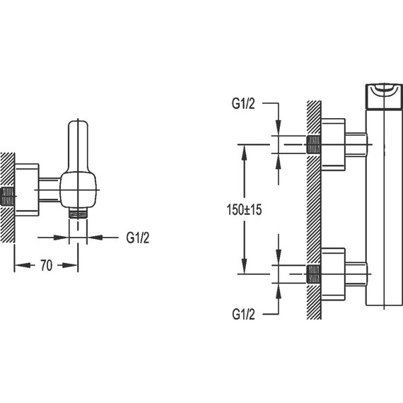 Смеситель для душа Cezares TESORO-D-01 - фото 2