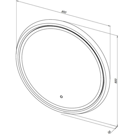 Зеркало Aquanet Дакар 80 см 241820 LED - фото 9