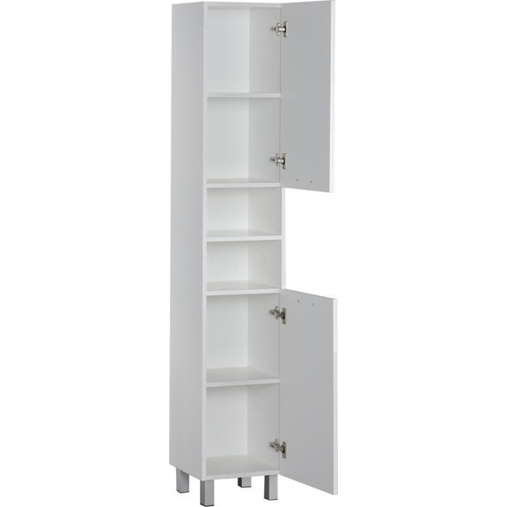 Пенал напольный Aquanet Доминика 35 см 170802, белый - фото 2