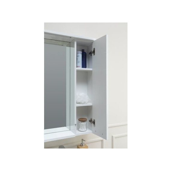 Зеркало-шкаф Aquanet Доминика 60 см 171918 LED, белый - фото 14