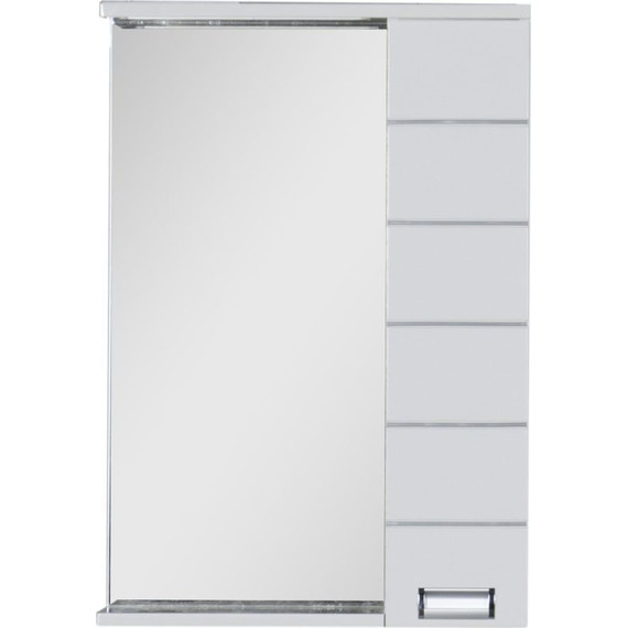 Зеркало-шкаф Aquanet Доминика 60 см 171918 LED, белый - фото 5