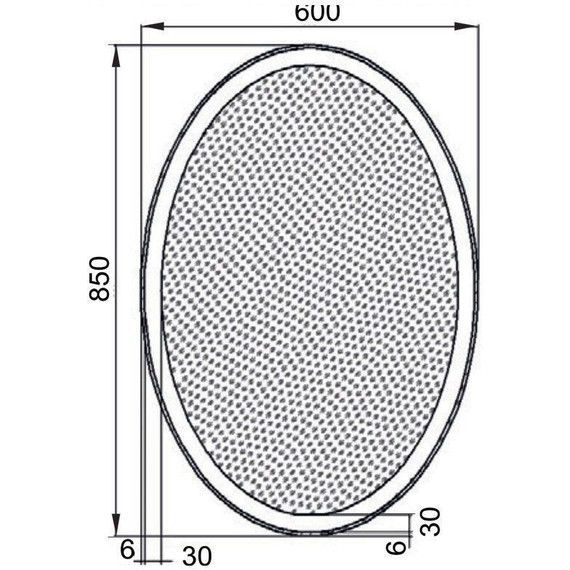 Зеркало Aquanet Комо 6085 60 см 196667 LED - фото 3