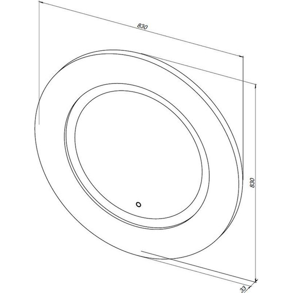 Зеркало Aquanet Милан 80 см 241821 LED - фото 5