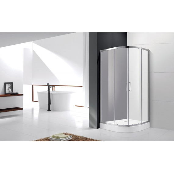 Душевое ограждение Cezares 90х90 см MOLVENO-R-2-90-P-Cr, хром/матовое - фото 2
