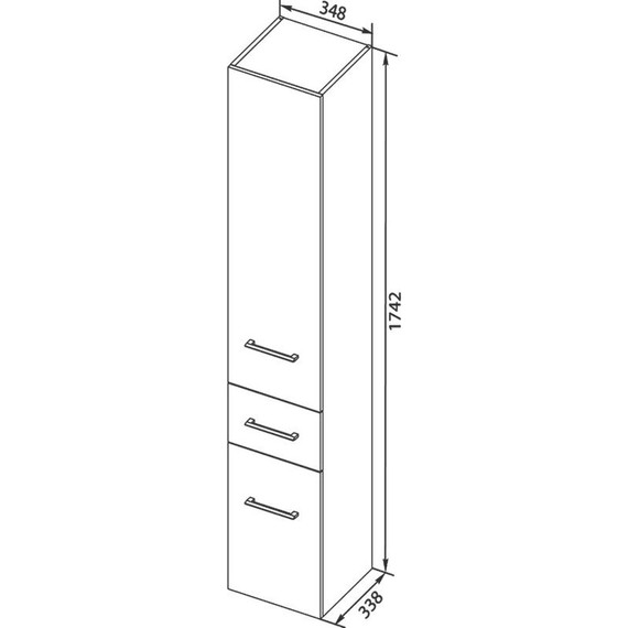 Пенал подвесной Aquanet Порто 35 см 195732, белый - фото, картинка 14 Пенал подвесной Aquanet Порто 35 см 195732, белый - фото 14