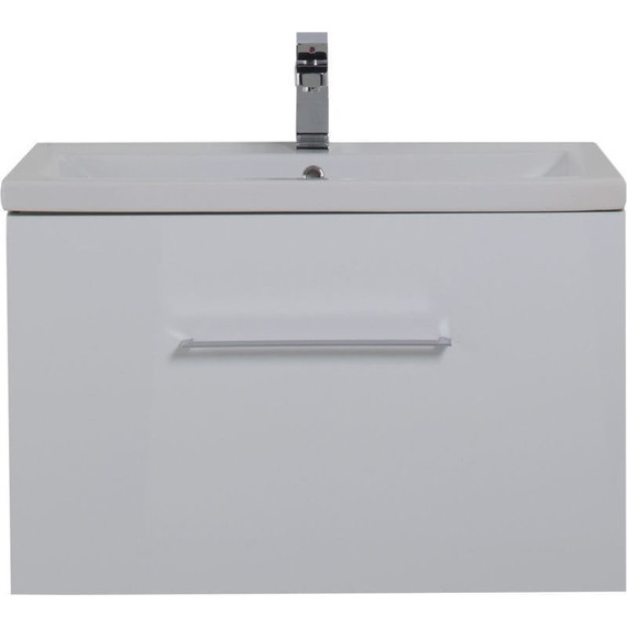 Тумба подвесная с раковиной Aquanet Порто 80 см 195731, белый - фото, картинка 4 Тумба подвесная с раковиной Aquanet Порто 80 см 195731, белый - фото 4