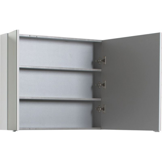 Зеркало-шкаф Aquanet Порто 80 см 195728, белый - фото 7