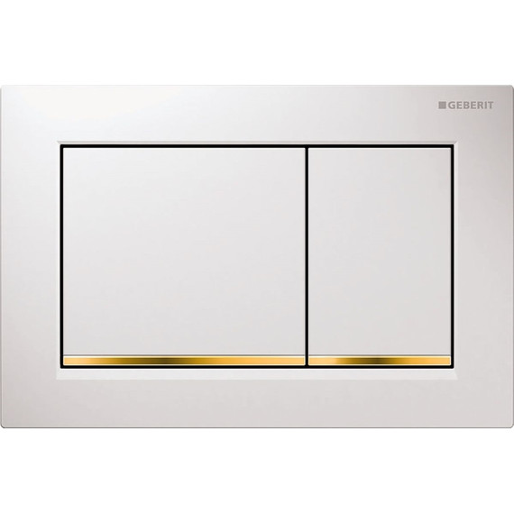 Кнопка смыва Geberit Omega 30 115.080.KK.1, белый/золото - фото 