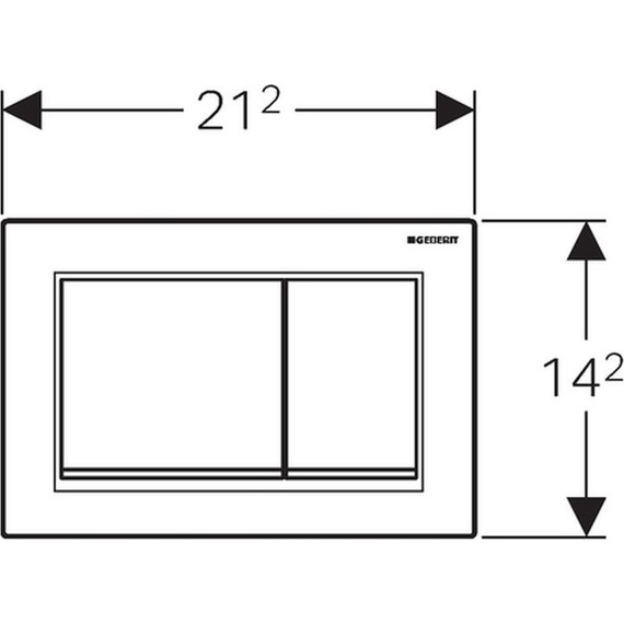 Кнопка смыва Geberit Omega 30 115.080.KK.1, белый/золото - фото 2