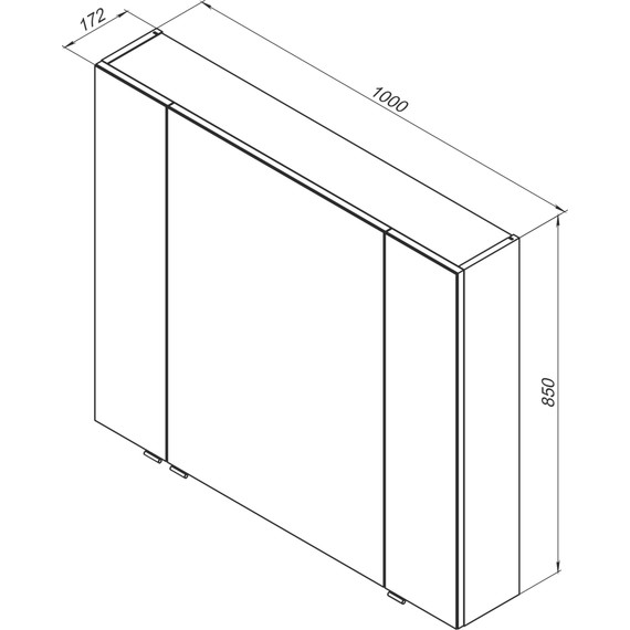 Зеркало-шкаф Aquanet Алвита 100 см 240113, серый антрацит - фото, картинка 6 Зеркало-шкаф Aquanet Алвита 100 см 240113, серый антрацит - фото 6