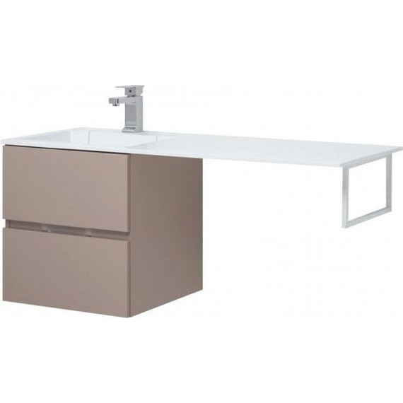 Тумба подвесная с раковиной-столешницей Aquanet Алвита 120 см 243661 L, капучино - фото, картинка 11 Тумба подвесная с раковиной-столешницей Aquanet Алвита 120 см 243661 L, капучино - фото 11