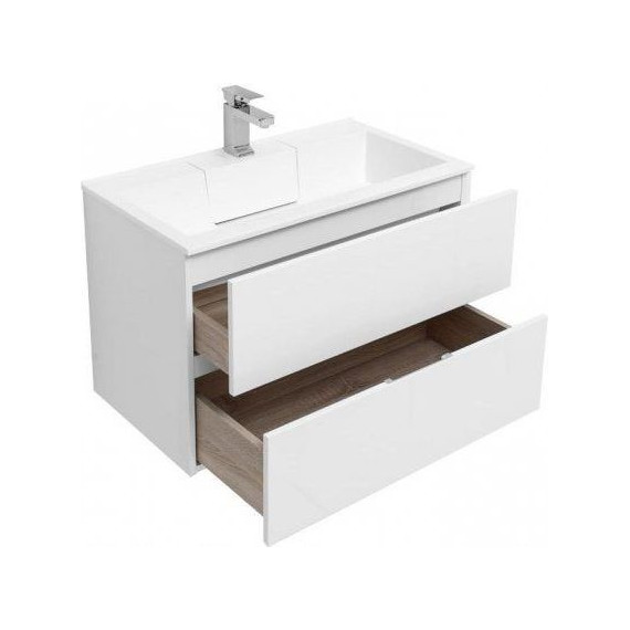 Тумба подвесная с раковиной Aquanet Алвита 80 см 235339, белый - фото, картинка 4 Тумба подвесная с раковиной Aquanet Алвита 80 см 235339, белый - фото 4