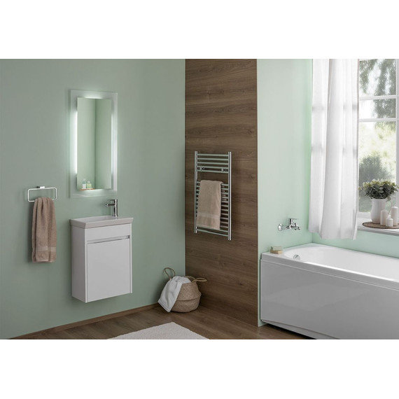 Тумба подвесная с раковиной Aquanet Дувр 45 см 182607, белый - фото, картинка 7 Тумба подвесная с раковиной Aquanet Дувр 45 см 182607, белый - фото 7