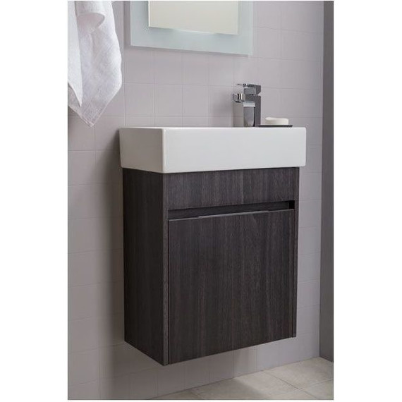 Тумба подвесная с раковиной Aquanet Лидс 50 см 182744, эвкалипт мистери, Цвет фасада: тёмное дерево - фото, картинка 6 Тумба подвесная с раковиной Aquanet Лидс 50 см 182744, эвкалипт мистери, Цвет фасада: тёмное дерево - фото 6