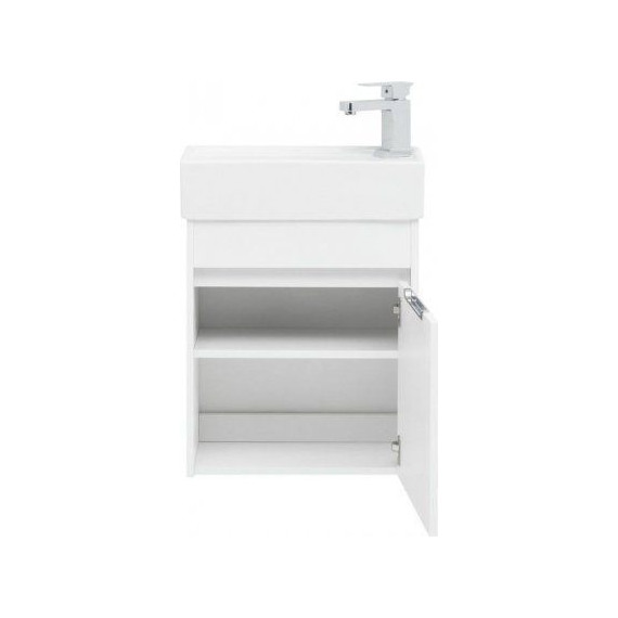 Тумба подвесная с раковиной Aquanet Лидс 50 см 239741, белый, Цвет фасада: белый - фото, картинка 6 Тумба подвесная с раковиной Aquanet Лидс 50 см 239741, белый, Цвет фасада: белый - фото 6