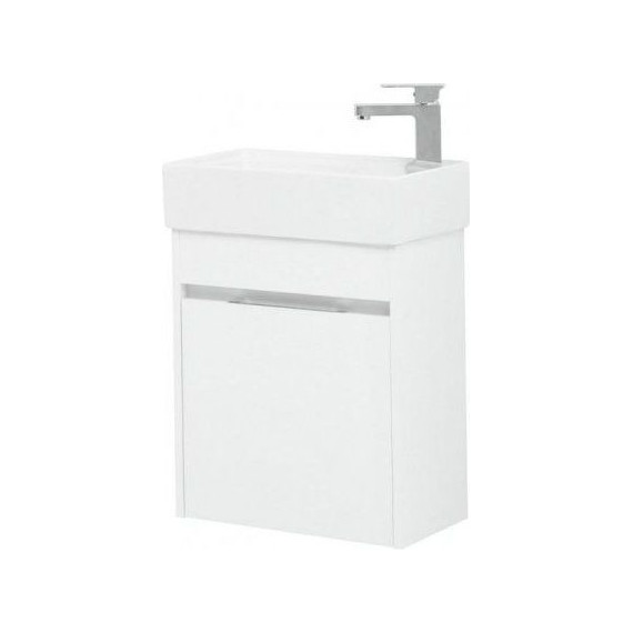 Тумба подвесная с раковиной Aquanet Лидс 50 см 239741, белый, Цвет фасада: белый - фото, картинка 7 Тумба подвесная с раковиной Aquanet Лидс 50 см 239741, белый, Цвет фасада: белый - фото 7