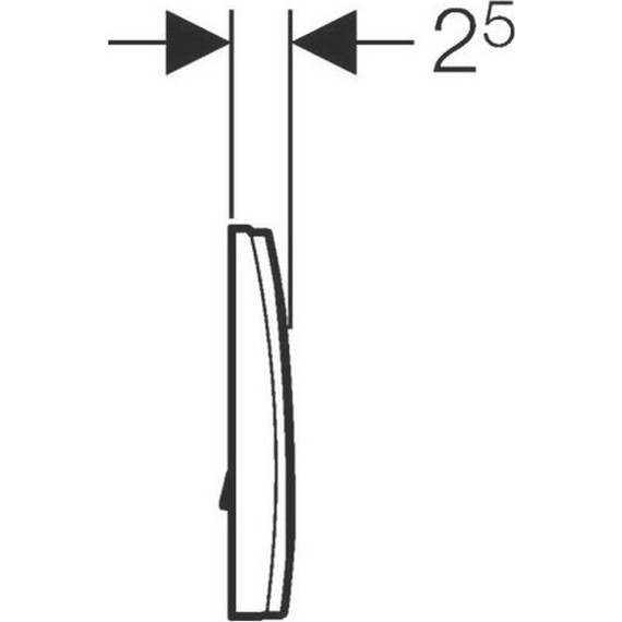 Кнопка смыва Geberit Delta 11 115.120.11.1, белый - фото 3