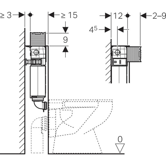 Смывной бачок скрытого монтажа Geberit Omega 109.043.00.1 - фото 3