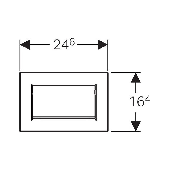 Кнопка смыва Geberit Sigma 30 115.893.KJ.1, белый/хром глянец - фото, картинка 2 Кнопка смыва Geberit Sigma 30 115.893.KJ.1, белый/хром глянец - фото 2
