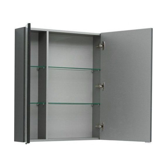 Зеркало-шкаф Aquanet Алвита 90 см 240110, серый антрацит - фото, картинка 6 Зеркало-шкаф Aquanet Алвита 90 см 240110, серый антрацит - фото 6