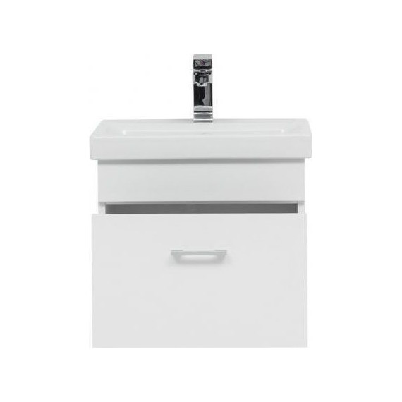 Тумба подвесная с раковиной Aquanet Нота 50 (Moduo Slim) 246955, белый - фото 5